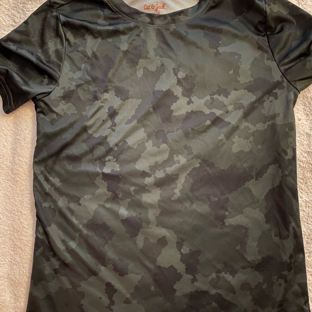Boys dri fit camouflage t shirt